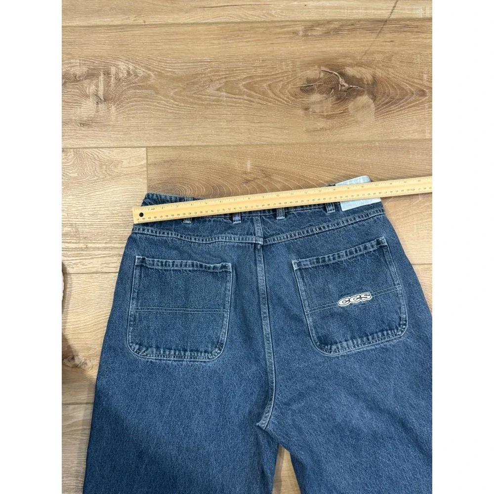 CCS Baggy Loose Taper Jeans Blue Denim‎ W34 L30 Skate Y2K VTG